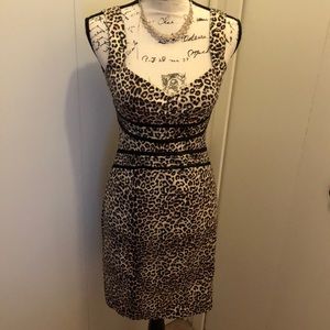 Leopard sleeveless dress